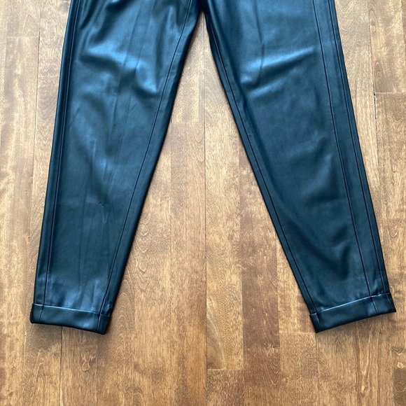 Rino & Pelle Sybil Faux Leather Jogger Trouser size 38 - Picture 3 of 7